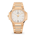 Annual Calendar 38 – White Dial | Rose Gold Tone Case & Brown Leather Strap
