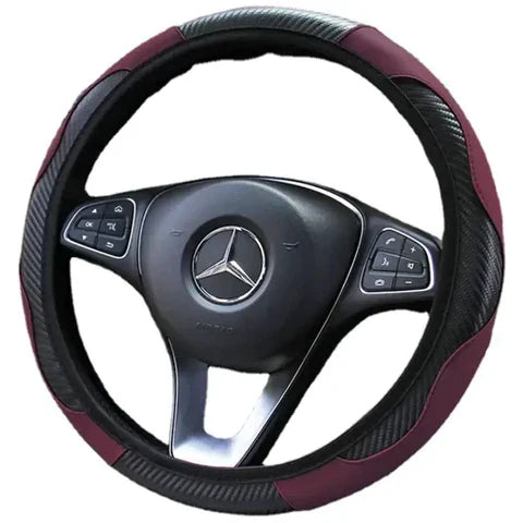 Capa de Volante Universal em Pele para Automóvel