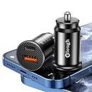 Carregador rápido para automóvel com 2 portas USB