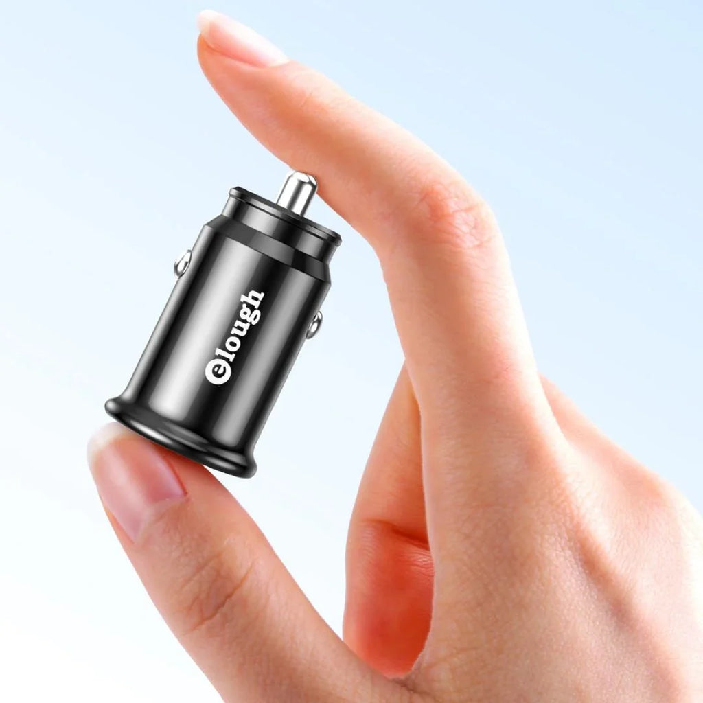 Carregador rápido para automóvel com 2 portas USB