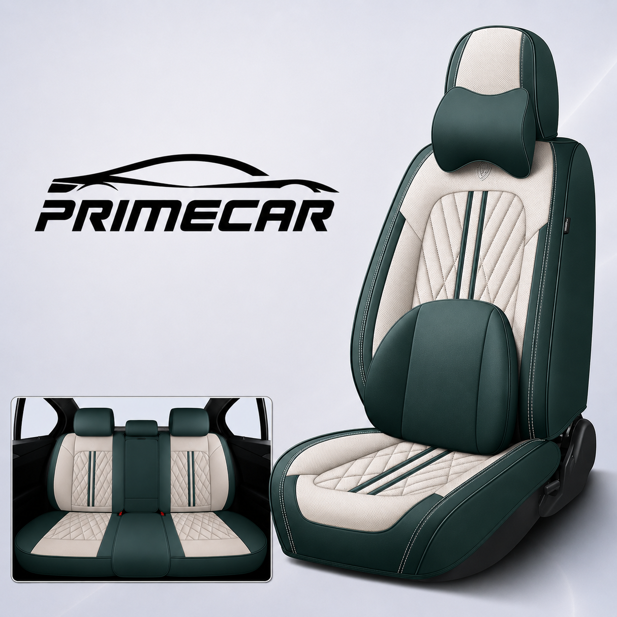 Conjunto Premium de Capas de Banco em Pele PU